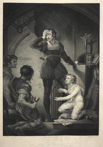 Le Roi Jean. Acte IV, scène I - Hubert avec Arthur dans la prison - James (after) Northcote