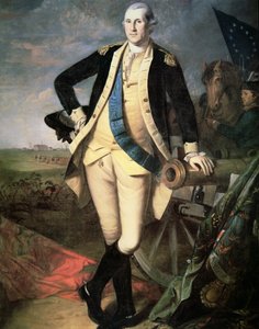 Le général George Washington à Yorktown, Virginie