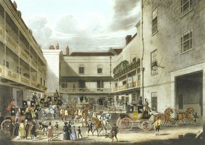 La poste royale se prépare à partir - James (after) Pollard