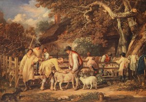 Tonte des moutons, c.1820 - James (after) Ward