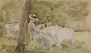 Petit déjeuner dans le jardin, 1885-1886