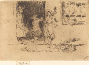 Porte de cottage, vers 1884-1886