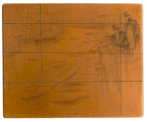 Plaque de gravure : La petite mare, 1861
