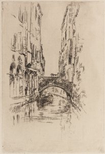 Gondole sous un pont - James Abbott McNeill Whistler