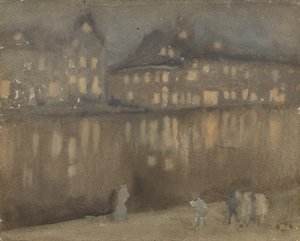 Grand Canal, Amsterdam, Nocturne, 1882