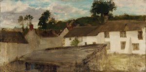 Vert et Argent : Les Cottages du Devonshire, 1883 ou 1884 - James Abbott McNeill Whistler