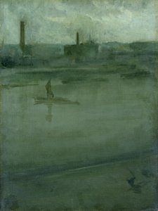 Gris et argent : La Tamise - James Abbott McNeill Whistler