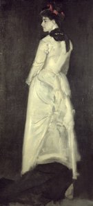 Harmonie en couleur chair et noir : Portrait de Mlle Louise Jopling (1843-1933)