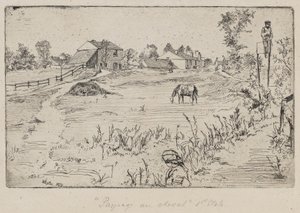 Paysage avec le cheval (Le Pré), 1859