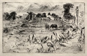 Paysage avec le cheval, 1859