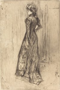 Maud, debout, vers 1873