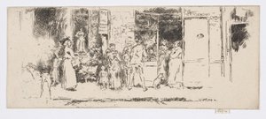 Kiosque à journaux, Rue de Seine, vers 1892-93