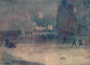 Nocturne - Amsterdam sous la neige, 1882, 1904 - James Abbott McNeill Whistler