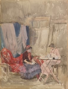 Note en rose et violet - Le studio, 1883-1884 - James Abbott McNeill Whistler