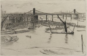 Vieux pont de Hungerford, 1861 - James Abbott McNeill Whistler