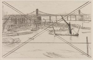 Vieux pont de Hungerford, 1861 - James Abbott McNeill Whistler