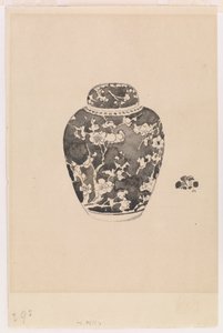 Pot à gingembre oviforme avec couvercle en forme de cloche, 1878 - James Abbott McNeill Whistler