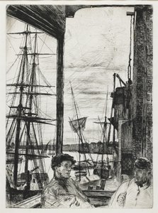 Rotherhithe de "Seize gravures de scènes sur la Tamise et autres sujets" - James Abbott McNeill Whistler