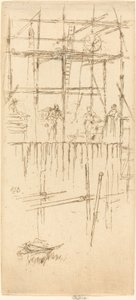 Échafaudage du Savoy, vers 1887