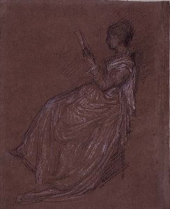 Dame assise lisant, étude pour Mme Layland