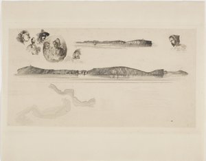 Croquis sur la plaque de l