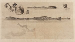 Croquis sur la plaque de l