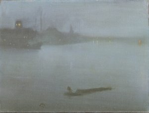 Thames - Nocturne en bleu et argent, c.1872/8 - James Abbott McNeill Whistler