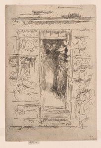 La Boutique de Bonnets, vers 1884-86 - James Abbott McNeill Whistler