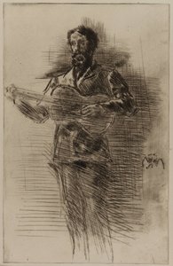 Le joueur de guitare M.W. Ridley, 1875