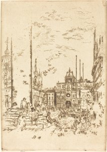 La Piazzetta, 1880 - James Abbott McNeill Whistler