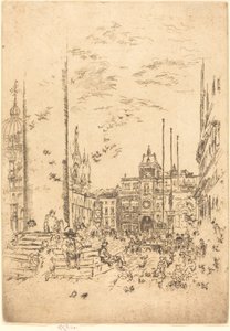 La Piazzetta, 1880 - James Abbott McNeill Whistler