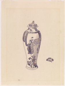 Vase avec corps légèrement bombé, 1876-1878 - James Abbott McNeill Whistler