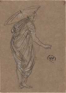Femme avec parasol, 1870-1873 - James Abbott McNeill Whistler