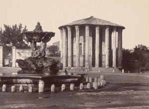 Temple de Vesta et fontaine, Rome