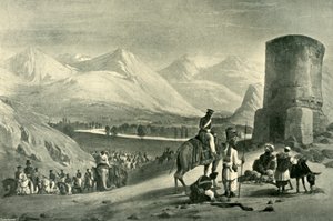 La vallée de Maidan et la tour Buzrak, 1842, 1901