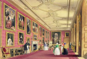 La salle Vandyke, château de Windsor - James Baker (after) Pyne