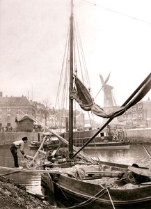 Bateau sur le canal, Rotterdam, 1898