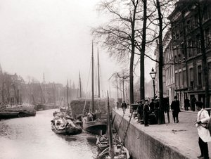 Bateaux sur le canal, Rotterdam