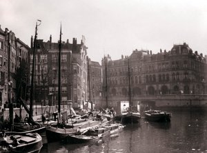 Bateaux sur le canal, Rotterdam, 1898