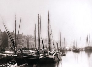 Bateaux sur le canal, Rotterdam, 1898