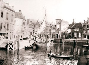 Cour du canal, Dordrecht, Pays-Bas, 1898
