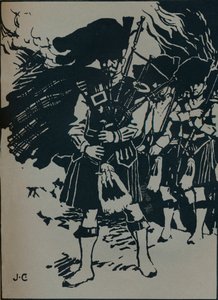 Illustration de la ballade de Riccardo Stephens, Le joueur de cornemuse de l