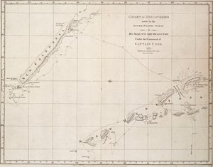 Carte des découvertes faites dans l