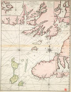 Partie de la côte sud de Terre-Neuve incluant Fortune Bay - James Cook