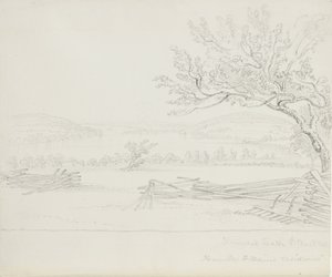 Lac Derwent depuis la résidence de M. W. Mains, 1843 - James David Smillie