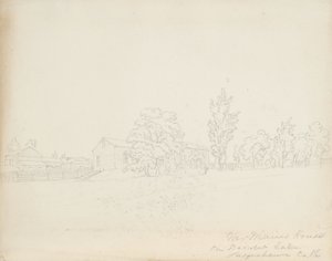 Maison de M. Mains sur le lac Derwent, comté de Susquehanna, Pennsylvanie, 1843