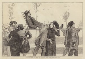 Renvoyé chez lui pour mourir, une esquisse à Boulogne-sur-Mer - James Dromgole Linton
