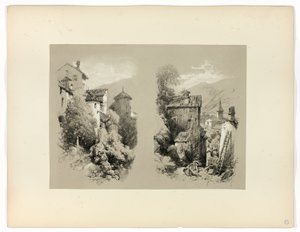 Beaufort et Serves, des Sélections pittoresques - James Duffield Harding