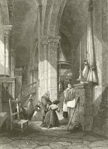 Église de Polignac, Auvergne - James Duffield Harding