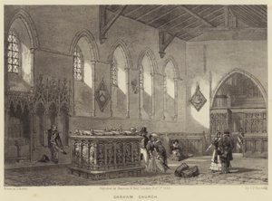 Église de Cobham (gravure) - James Duffield Harding